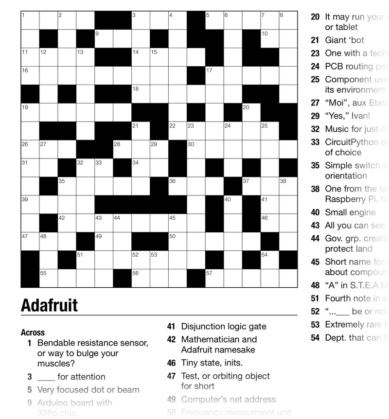 Overview How To Construct Crosswords Word Searches Adafruit Learning System Overview How To Construct Crosswords Word Searches Adafruit Learning System