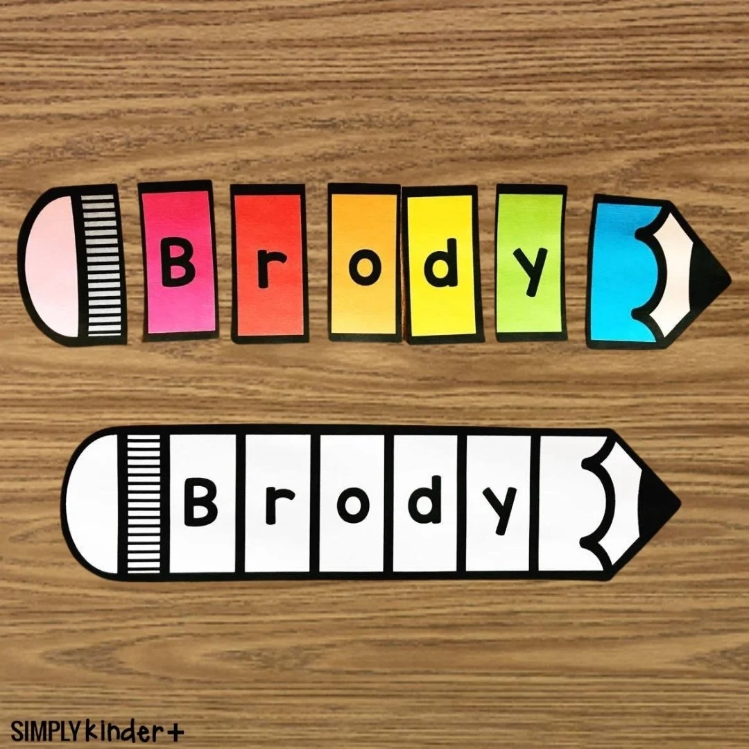 Pencil Names Puzzle Simply Kinder Plus Pencil Names Puzzle Simply Kinder Plus