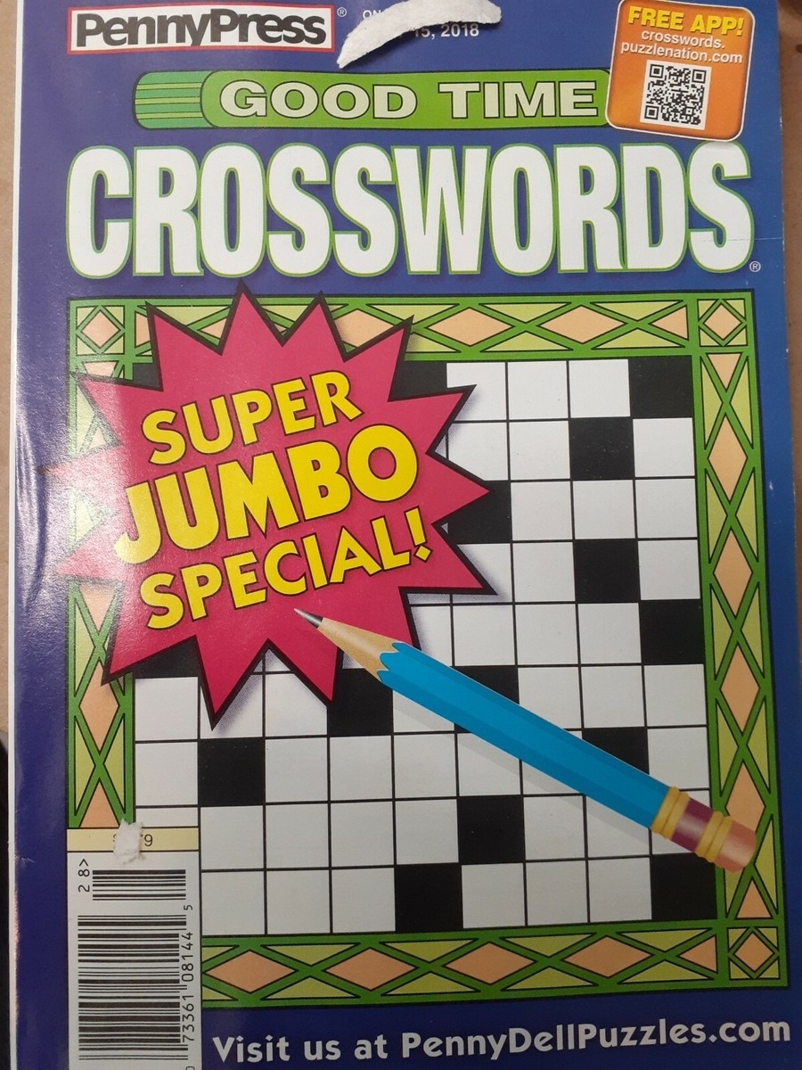 Penny Press Good Time Crosswords Super Jumbo Special 2018 EBay