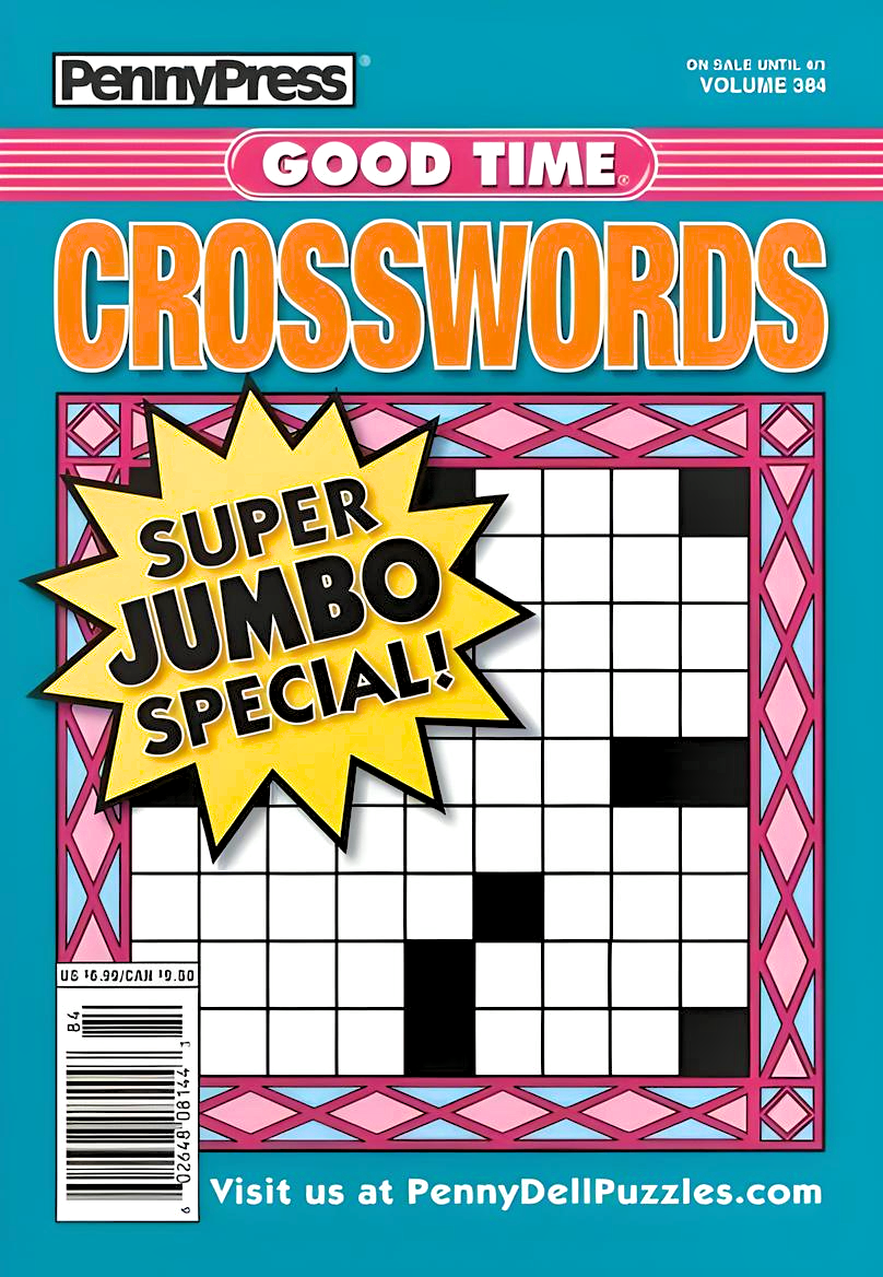 PennyPress Good Time Crosswords Puzzle Book March 2025