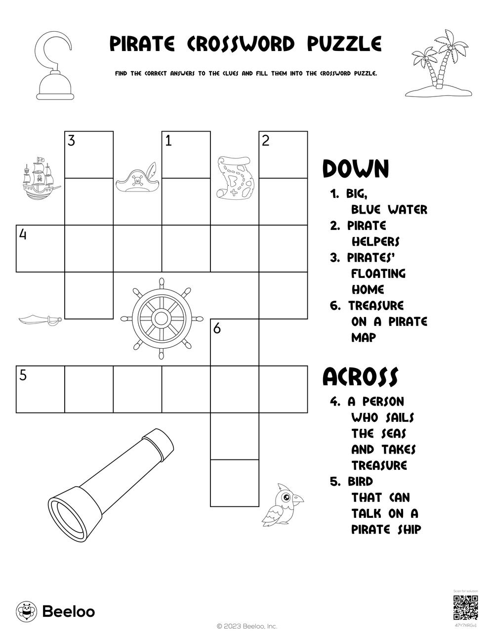Map Crossword Puzzles Printable Map Crossword Puzzles Printable