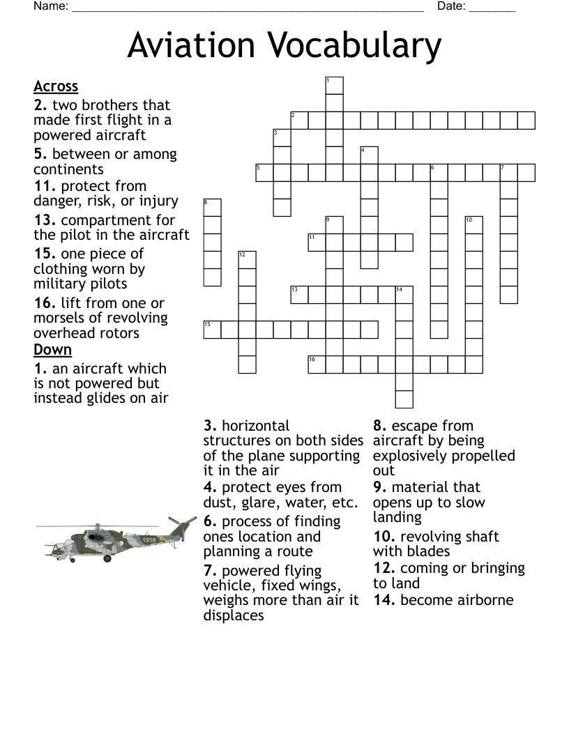 Plane Crossword WordMint Plane Crossword WordMint