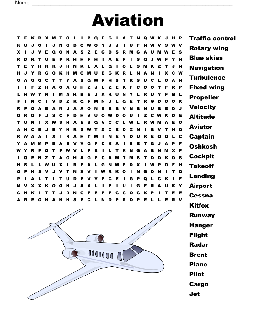 Airplane Crossword Puzzles Free Printable Airplane Crossword Puzzles Free Printable