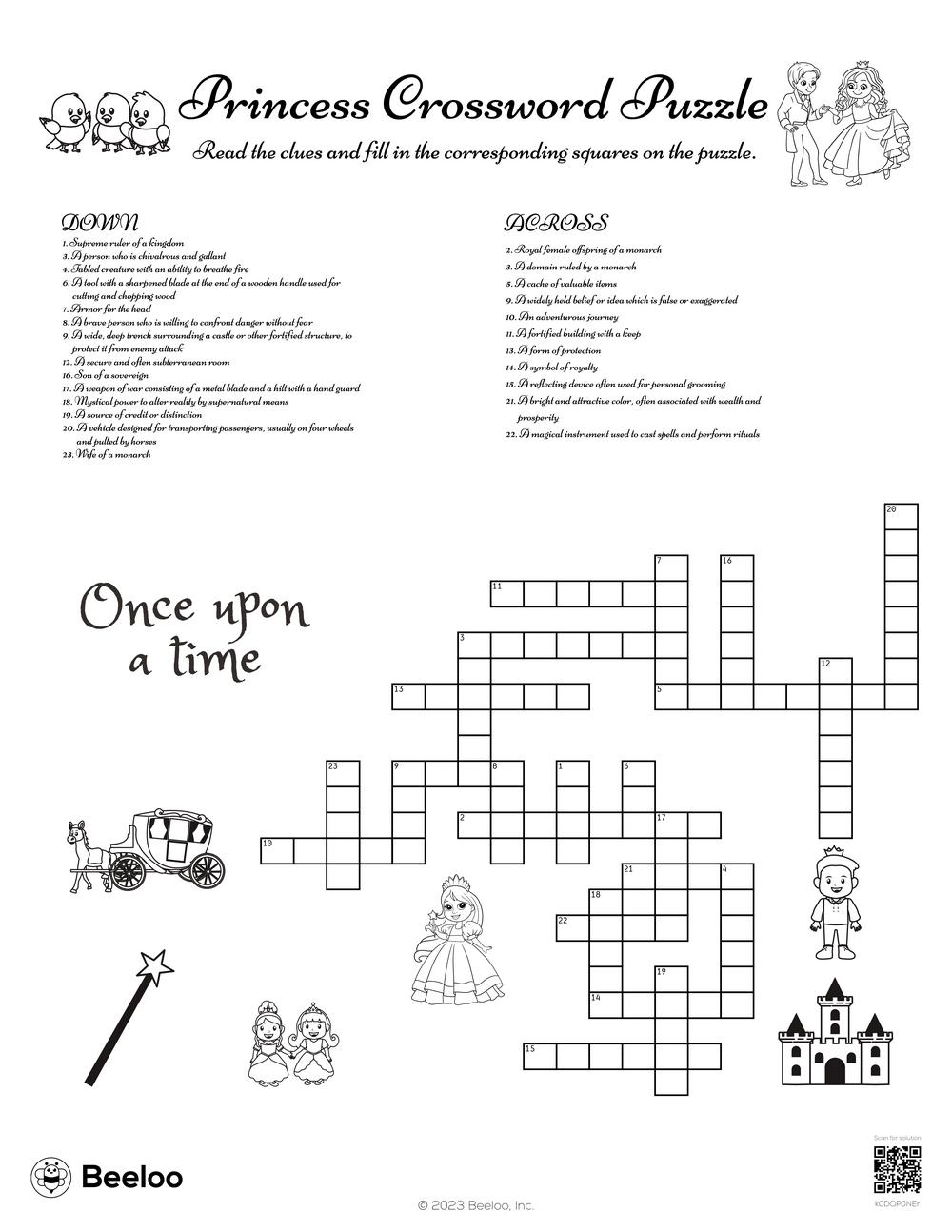 Princess Crossword Puzzle Beeloo Printable Crafts And Activities For Kids Princess Crossword Puzzle Beeloo Printable Crafts And Activities For Kids