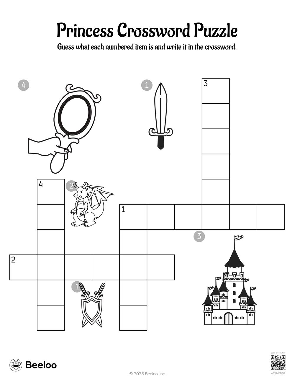 Princess Crossword Puzzle Beeloo Printable Crafts And Activities Princess Crossword Puzzle Beeloo Printable Crafts And Activities
