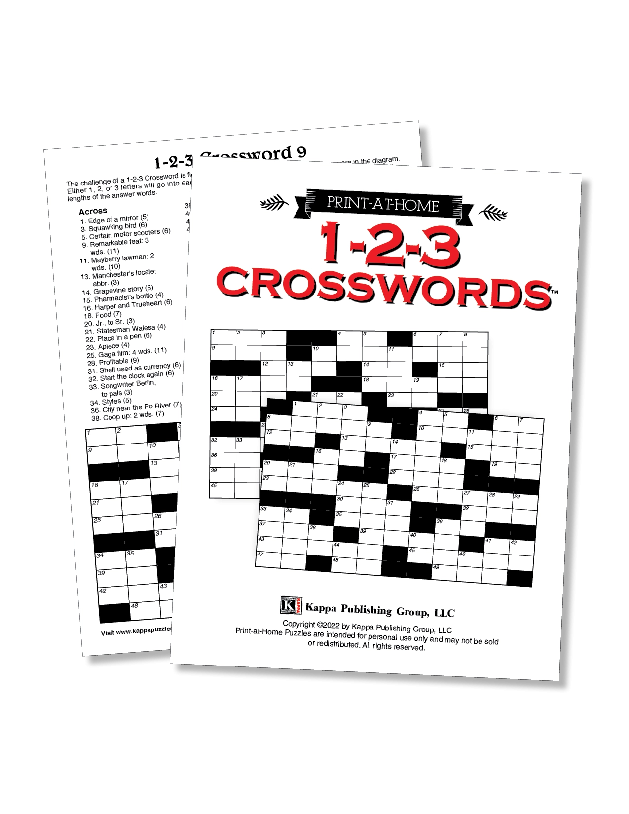 Print at Home 1 2 3 Crossword Kappa Puzzles Print at Home 1 2 3 Crossword Kappa Puzzles