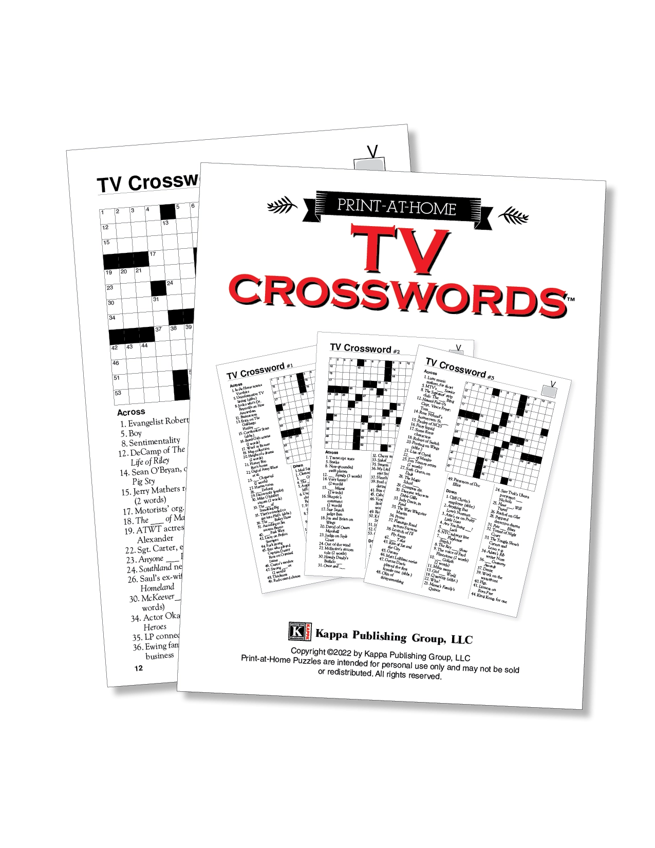 Print at Home TV Crosswords Kappa Puzzles Print at Home TV Crosswords Kappa Puzzles
