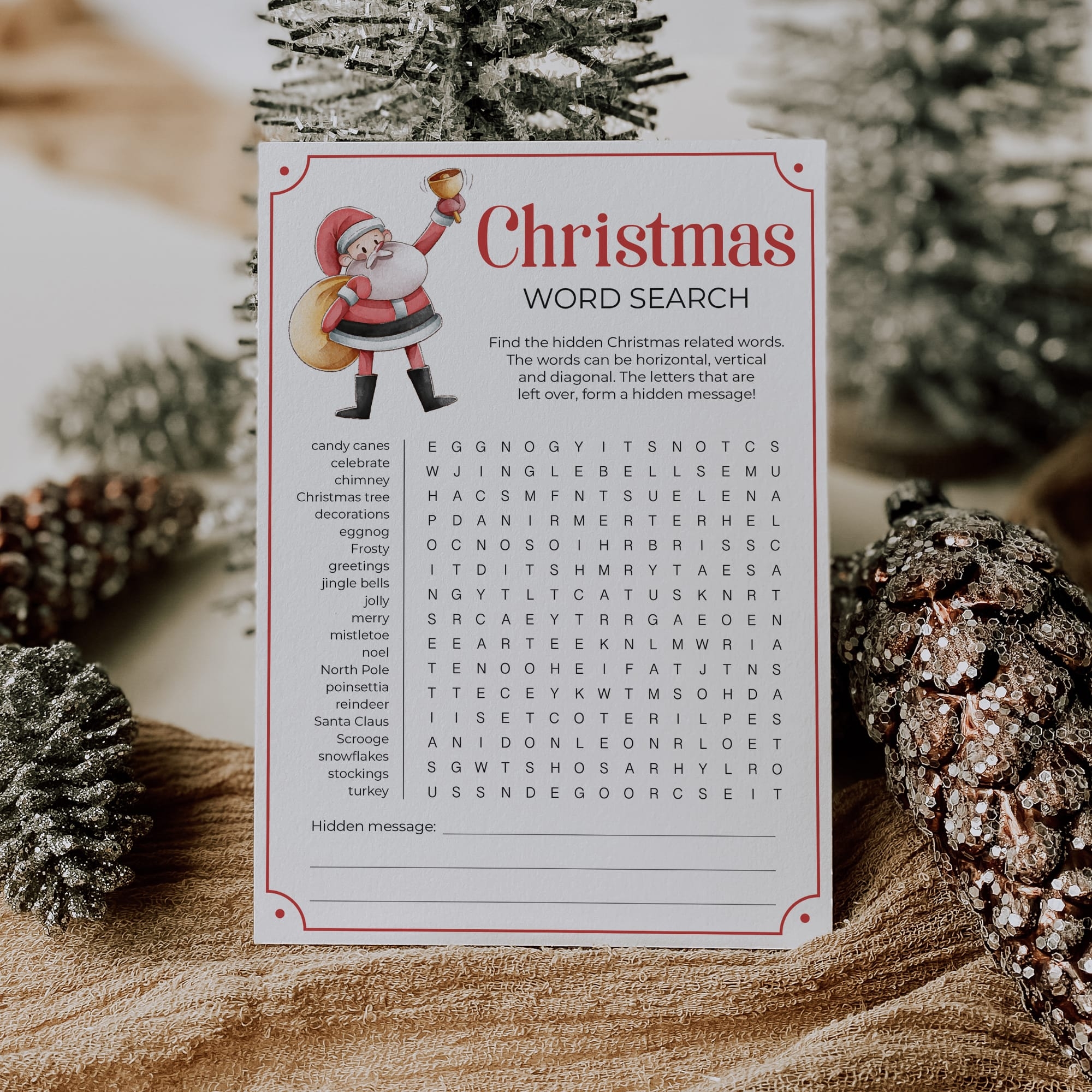 Printable Christmas Party Activity Word Search With Answer Key LittleSizzle Printable Christmas Party Activity Word Search With Answer Key LittleSizzle
