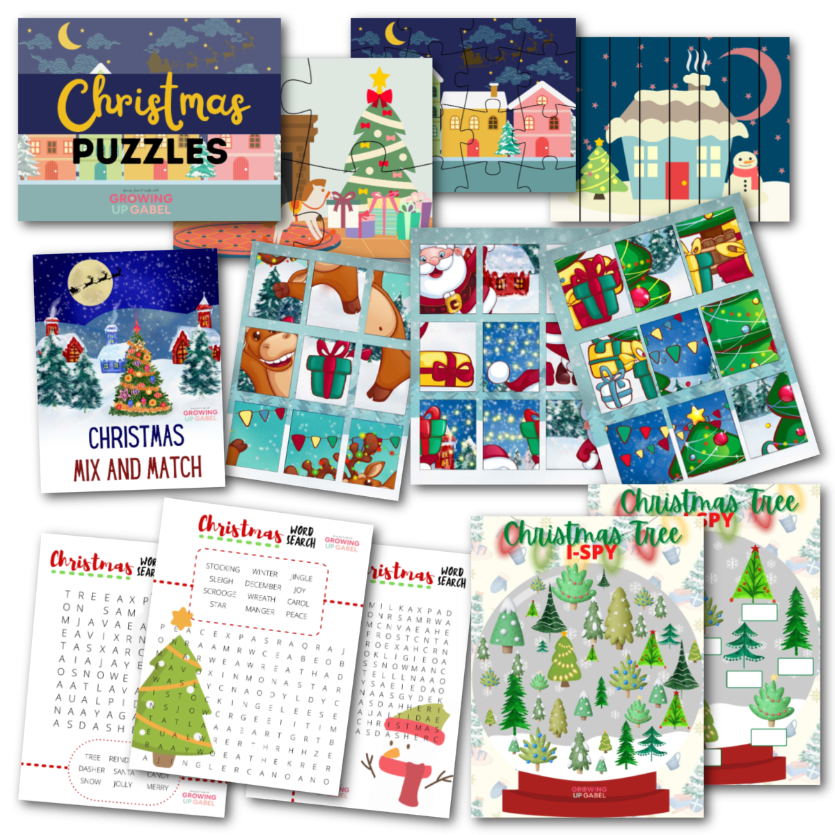 Printable Christmas Puzzles Printable Christmas Puzzles