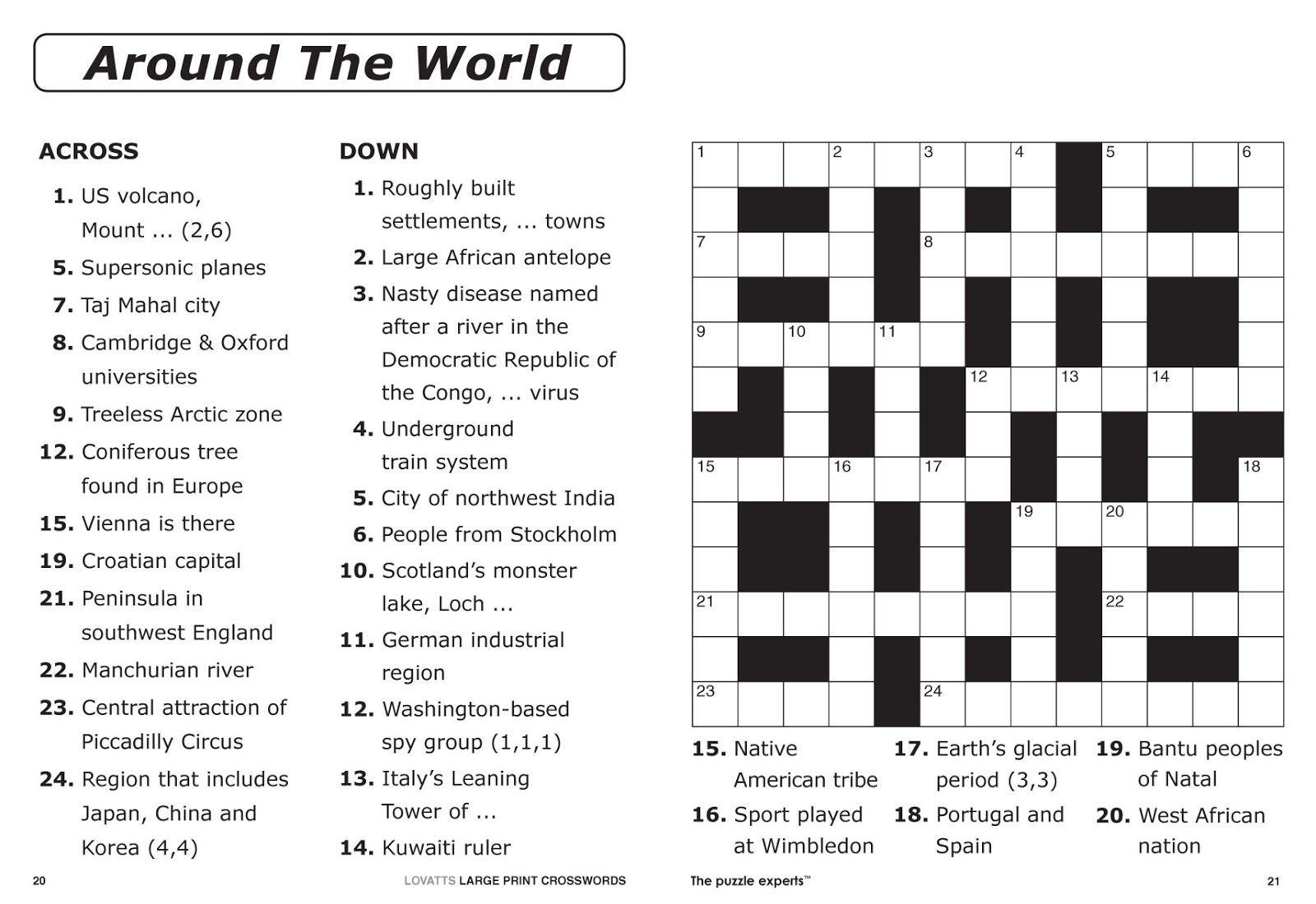 printable crossword puzzles with solutions worksheets library printable crossword puzzles with solutions worksheets library