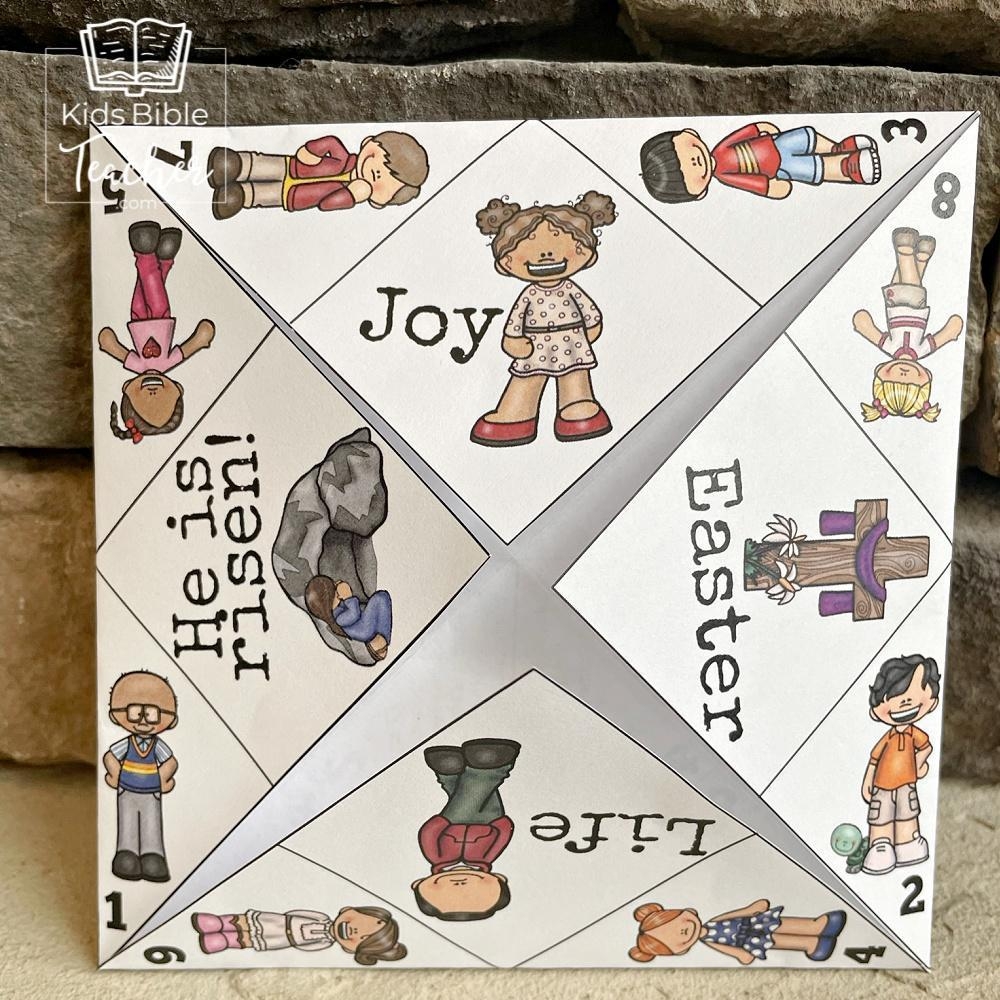 Printable Easter Finger Puzzle With Bible Verses Printable Easter Finger Puzzle With Bible Verses