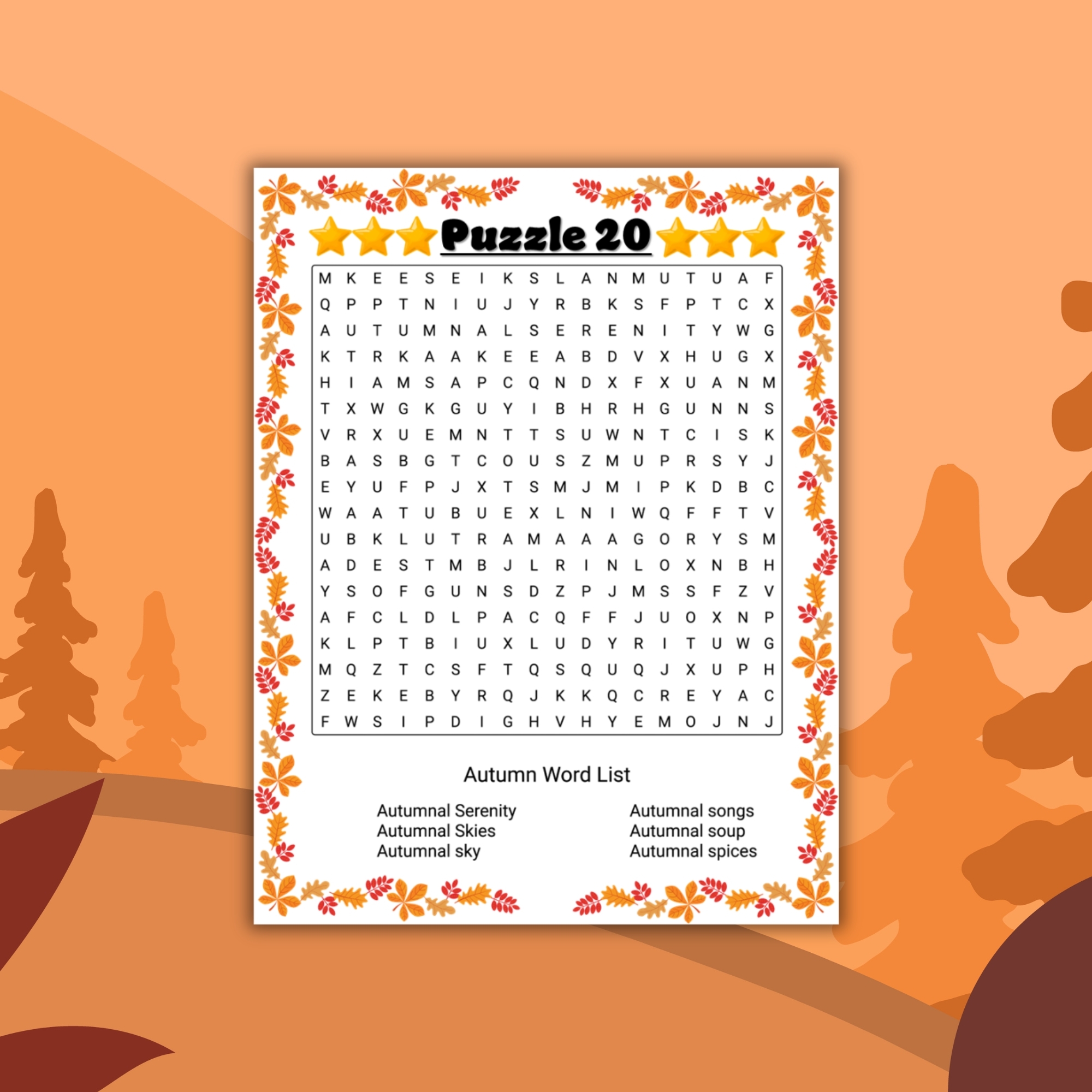 Printable Fall Autumn Word Search Puzzles With Solution September Activities Made By Teachers Printable Fall Autumn Word Search Puzzles With Solution September Activities Made By Teachers