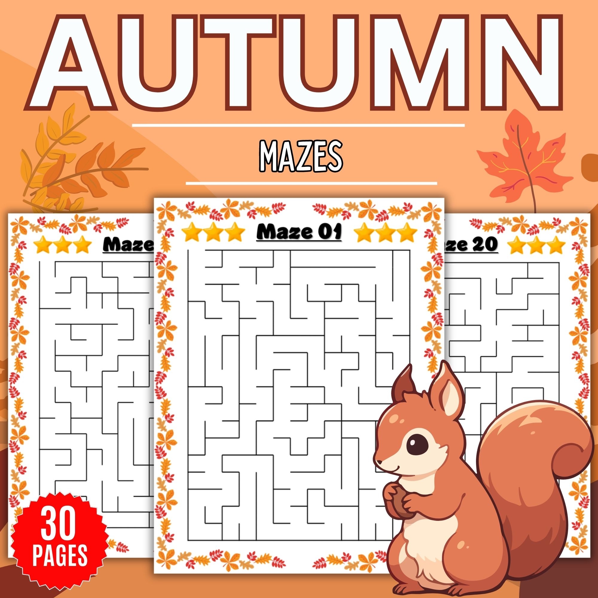 Printable FALL Season Mazes Puzzles With Solution Fun AUTUMN Games Activities Made By Teachers Printable FALL Season Mazes Puzzles With Solution Fun AUTUMN Games Activities Made By Teachers
