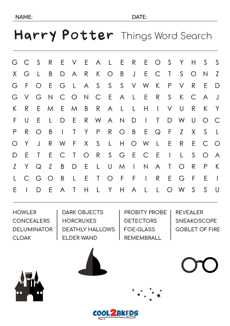Harry Potter Printable Crossword Puzzles Harry Potter Printable Crossword Puzzles