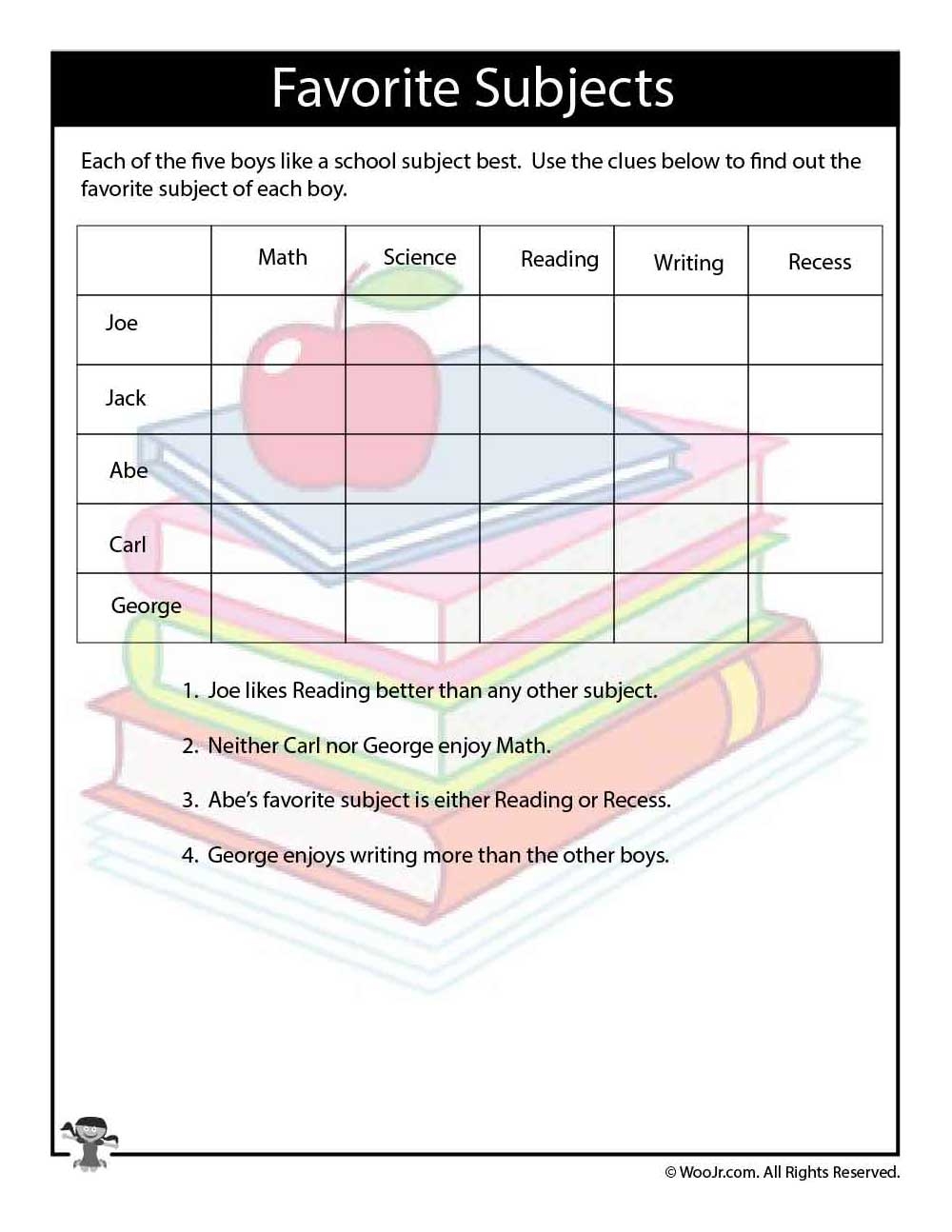 Printable Logic Puzzles For Kids Woo Jr Kids Activities Children s Publishing