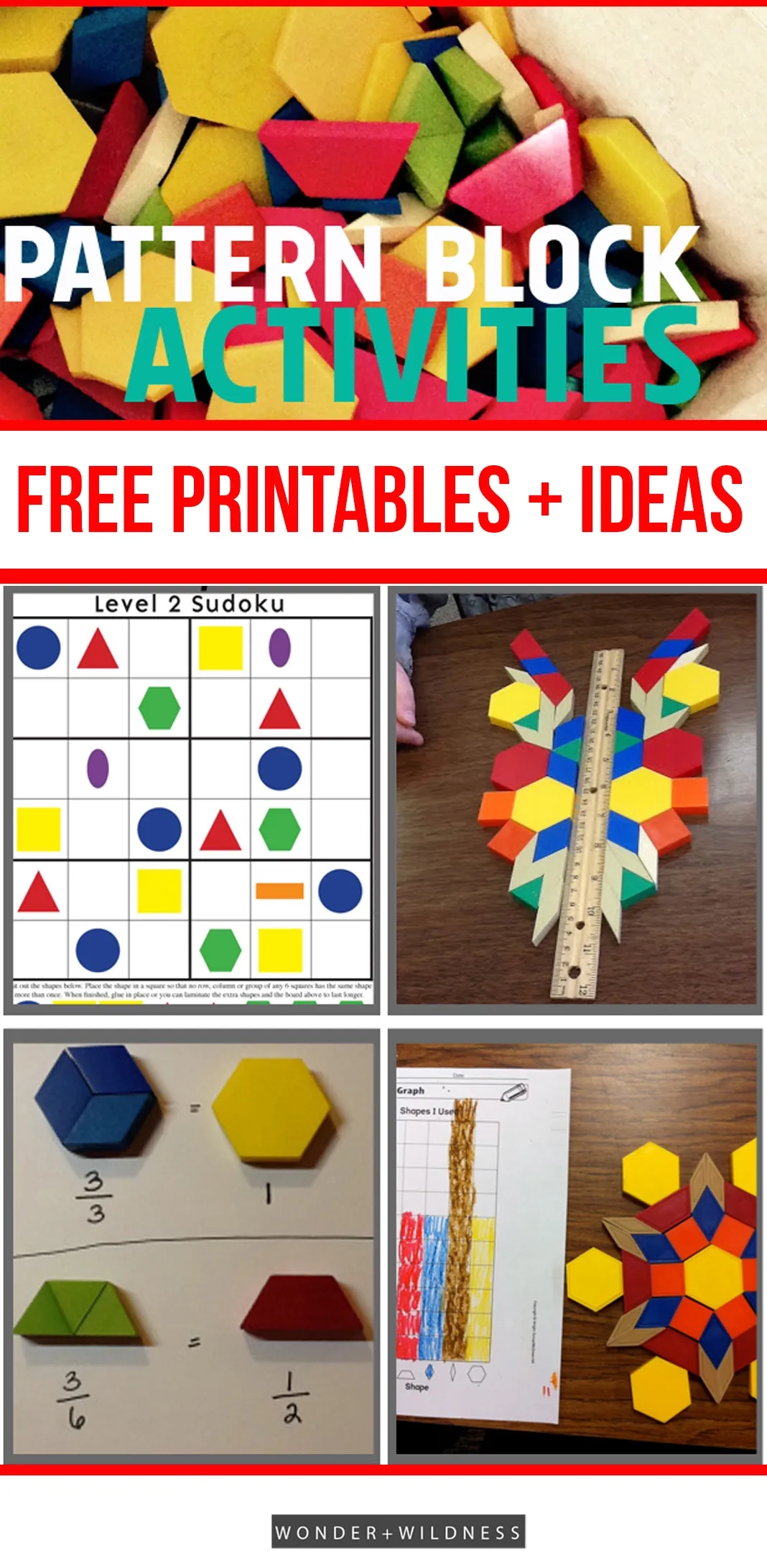 Pattern Blocks Puzzles Printables Pattern Blocks Puzzles Printables