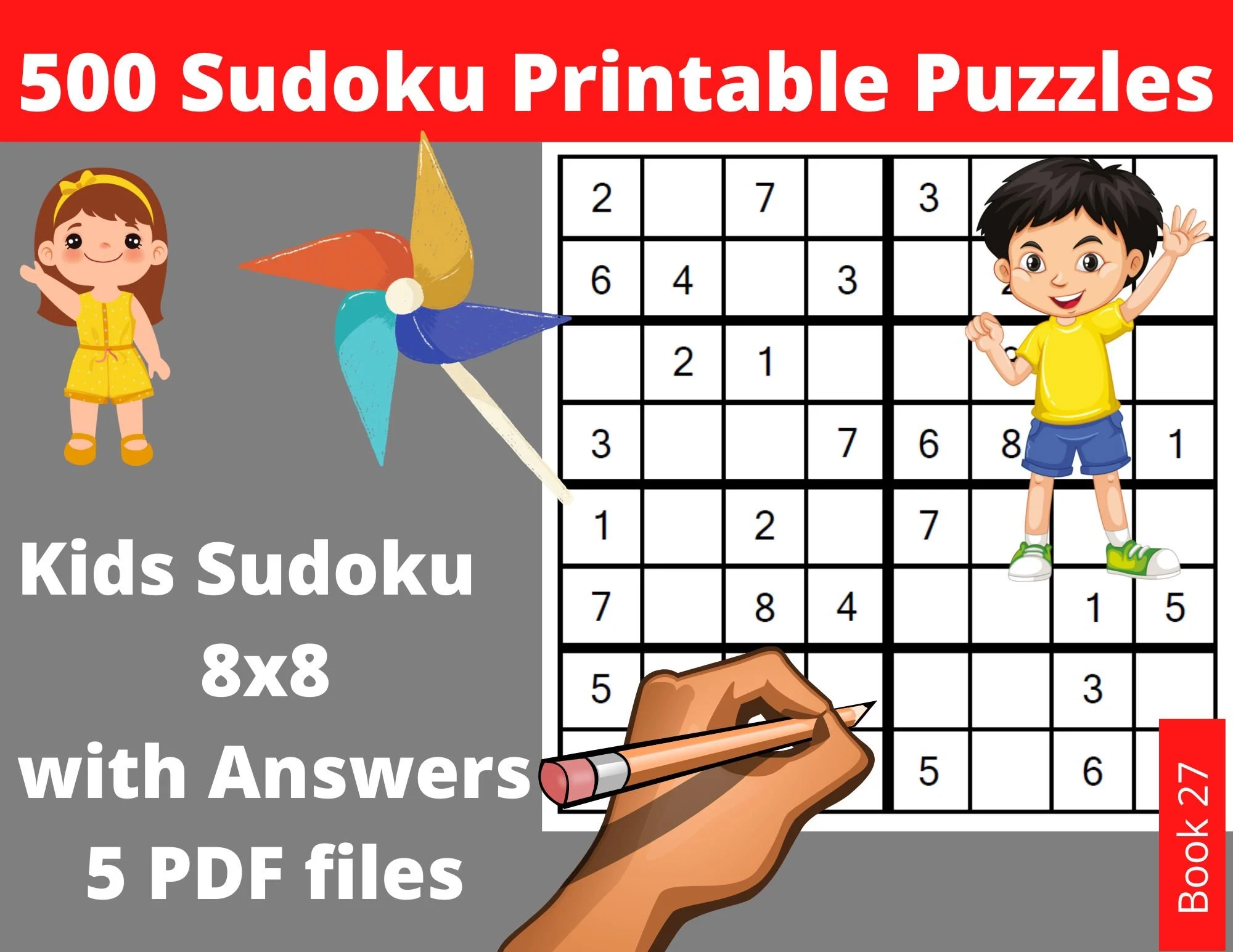Printable PDF Sudoku For Kids 8x8 500 Children Puzzles With Answers Instant Download Etsy Ireland Printable PDF Sudoku For Kids 8x8 500 Children Puzzles With Answers Instant Download Etsy Ireland