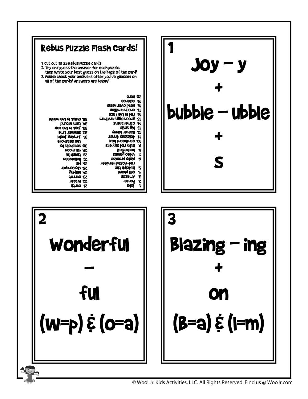 Printable Rebus Puzzles For Kids Woo Jr Kids Activities Children s Publishing