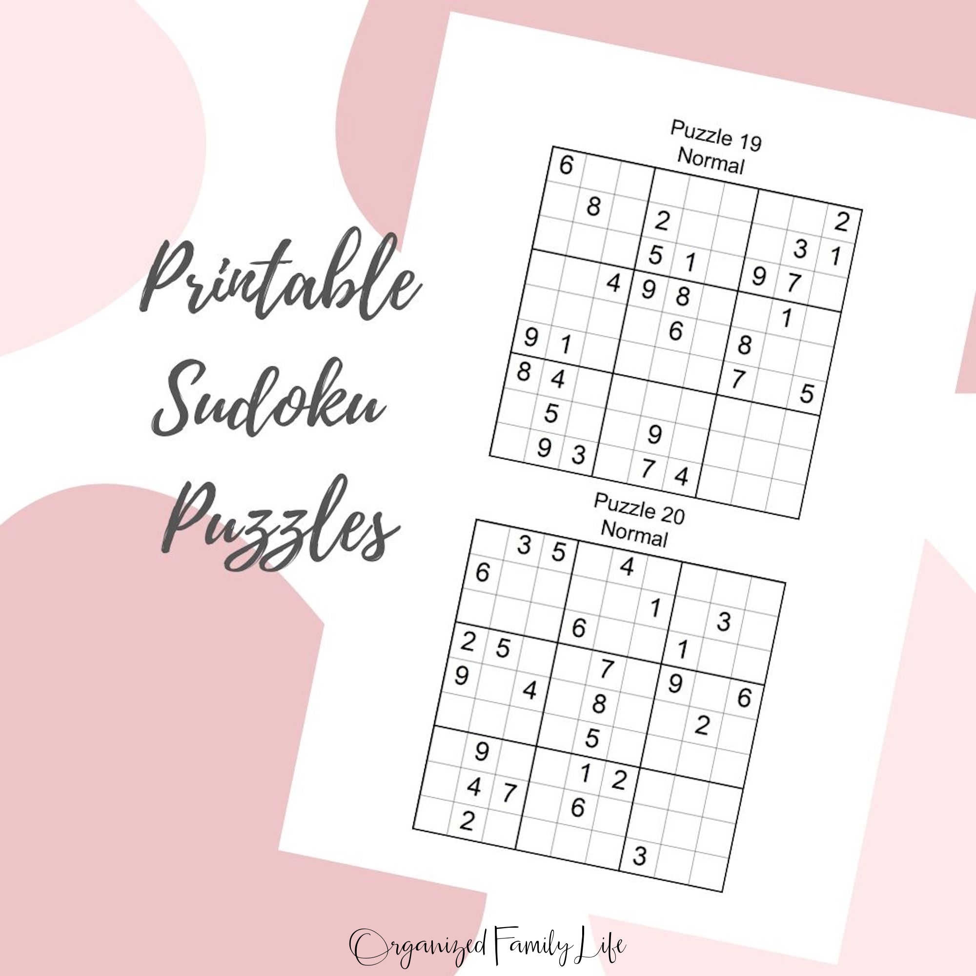 Printable Sudoku Puzzles 150 Puzzles And Answers Instant Download Organized Family Life Printable Sudoku Puzzles 150 Puzzles And Answers Instant Download Organized Family Life