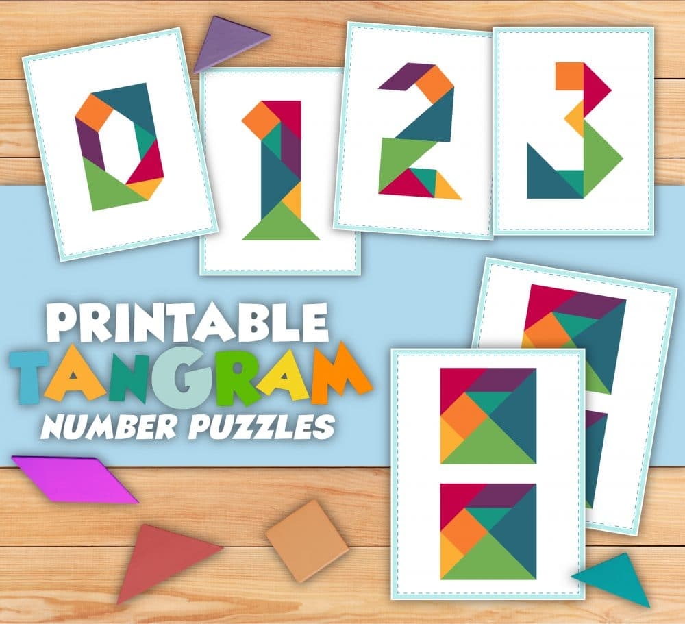 Printable Tangram Number Puzzles Only Passionate Curiosity Printable Tangram Number Puzzles Only Passionate Curiosity