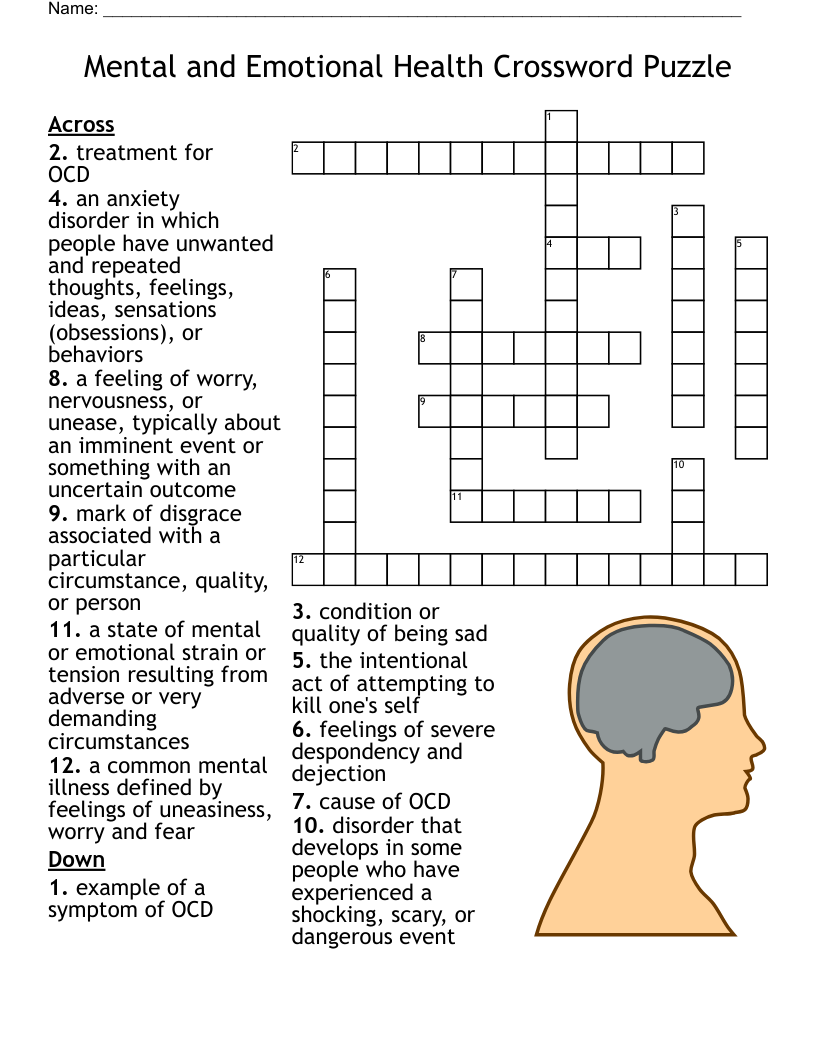 Psychology Crossword Puzzle WordMint Psychology Crossword Puzzle WordMint