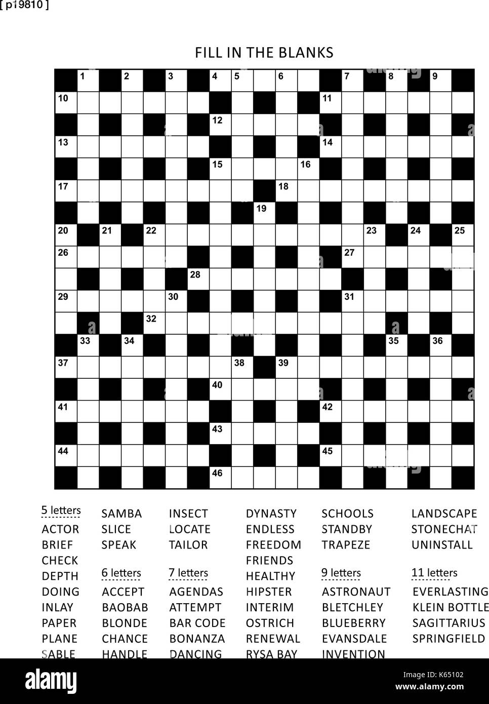 Puzzle Page With 19x19 Criss cross or Fill In Else Kriss kross English Language Word Game Stock Vector Image Art Alamy Puzzle Page With 19x19 Criss cross or Fill In Else Kriss kross English Language Word Game Stock Vector Image Art Alamy