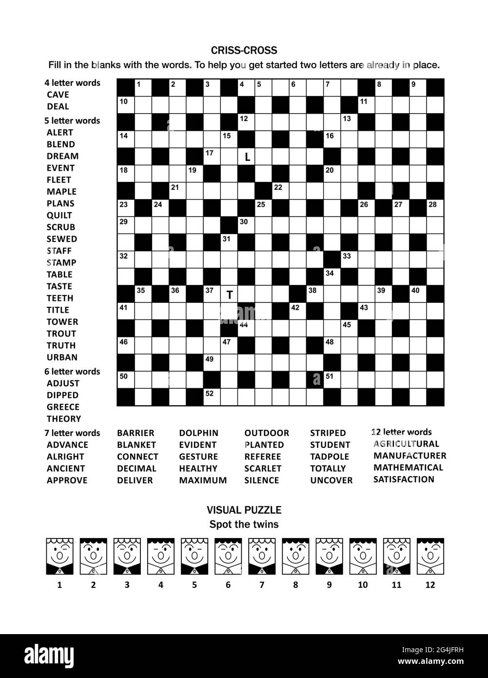 Puzzle Page With Two Puzzles 19x19 Criss cross fill in Crossword Word Game English Language And Visual Puzzle With Whimsical Faces Stock Vector Image Art Alamy Puzzle Page With Two Puzzles 19x19 Criss cross fill in Crossword Word Game English Language And Visual Puzzle With Whimsical Faces Stock Vector Image Art Alamy