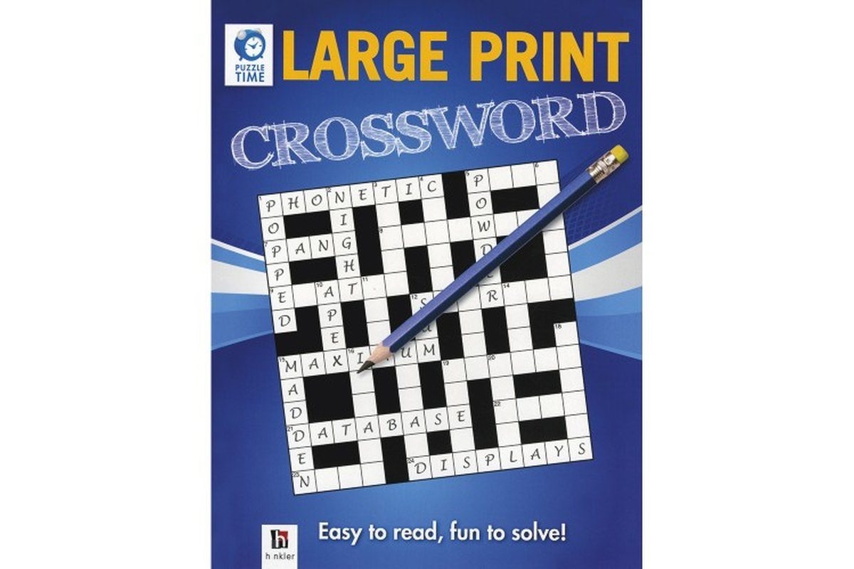Puzzle Time Large Print Crossword Blue Booky Wooky Puzzle Time Large Print Crossword Blue Booky Wooky