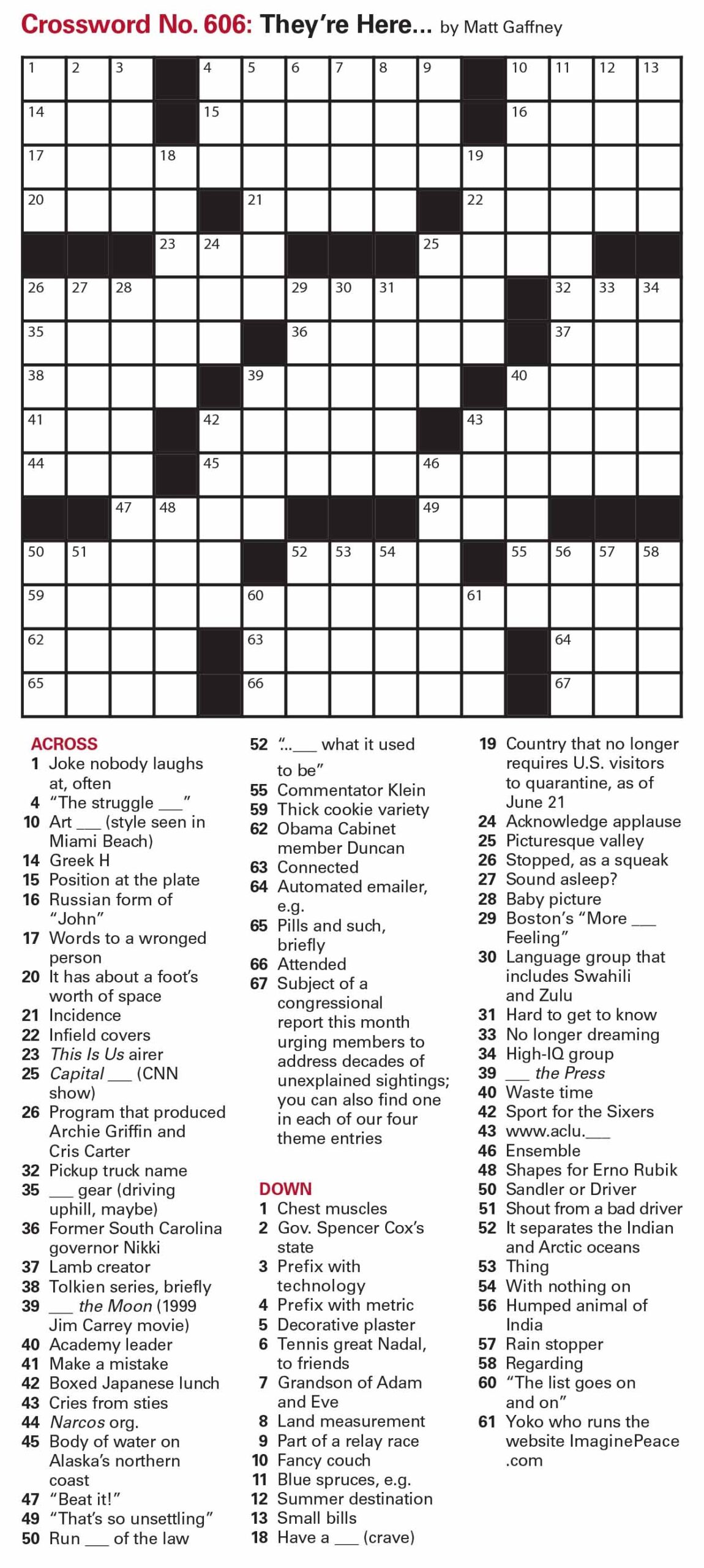 Puzzles Printable Crossword And Sudoku Issue July 2 2021 Puzzles Interactive Crossword Issue July 2 2021 Page 2 The Week
