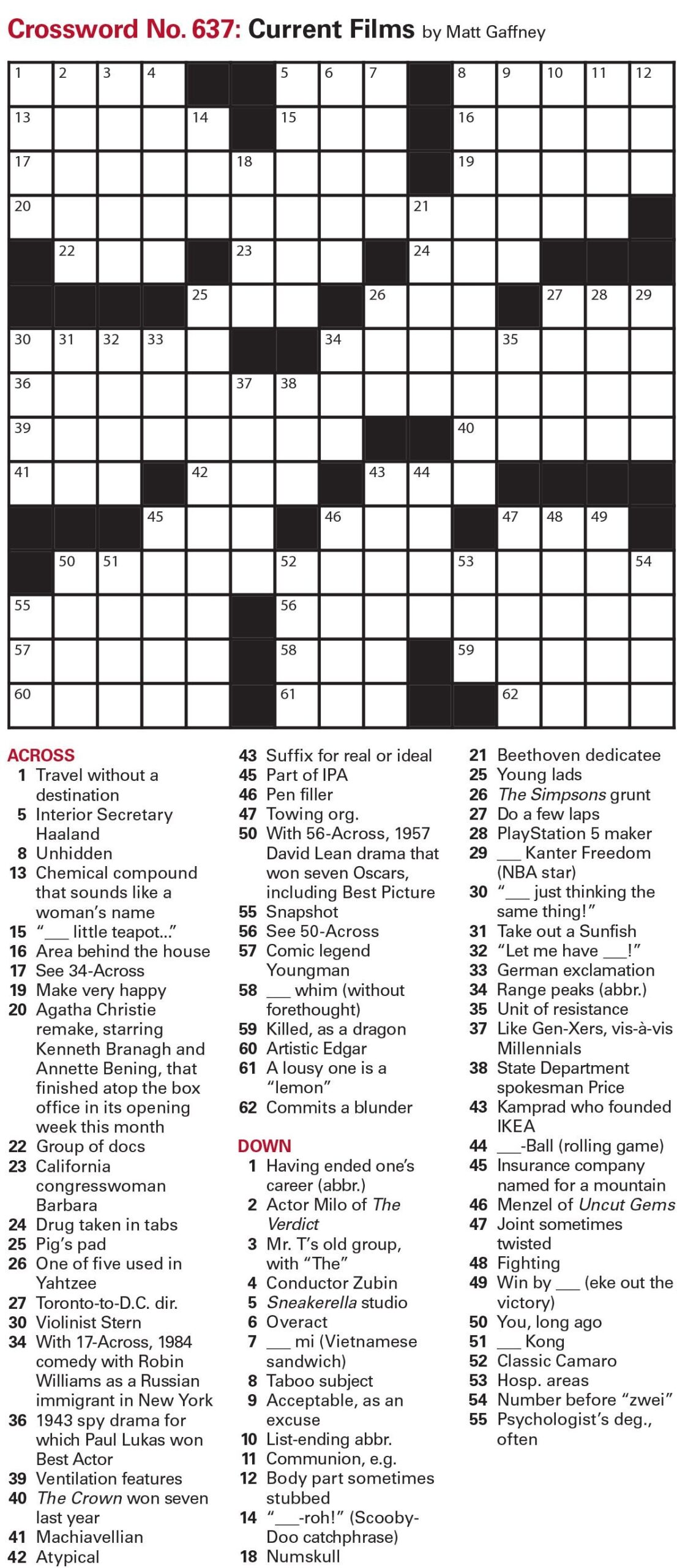 Puzzles Printable Crossword And Sudoku Issue March 4 2022 Puzzles Interactive Crossword Issue March 4 2022 Page 2 The Week Puzzles Printable Crossword And Sudoku Issue March 4 2022 Puzzles Interactive Crossword Issue March 4 2022 Page 2 The Week