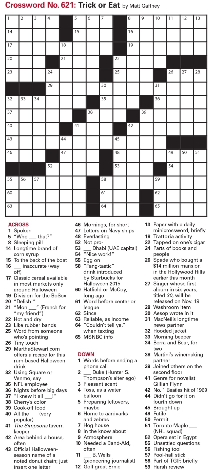 Puzzles Printable Crossword And Sudoku Issue October 29 2021 Puzzles Printable Crossword And Sudoku Issue October 29 2021