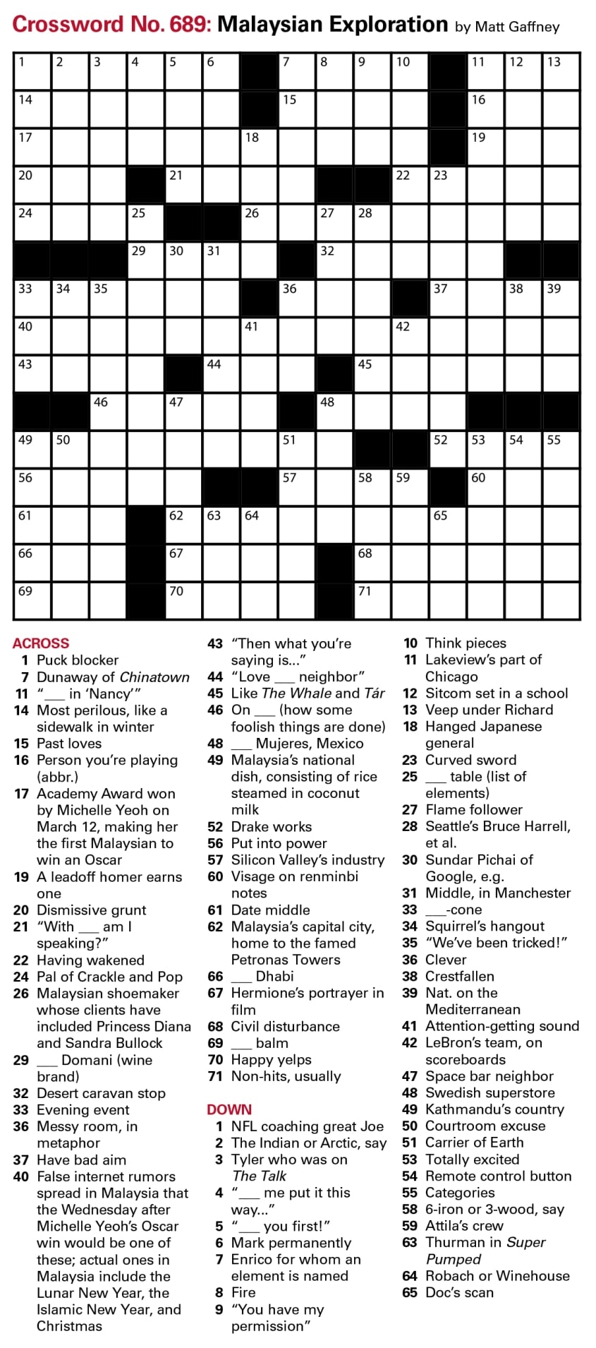 puzzles printable crossword issue march 31 2023 puzzles printable crossword issue march 31 2023