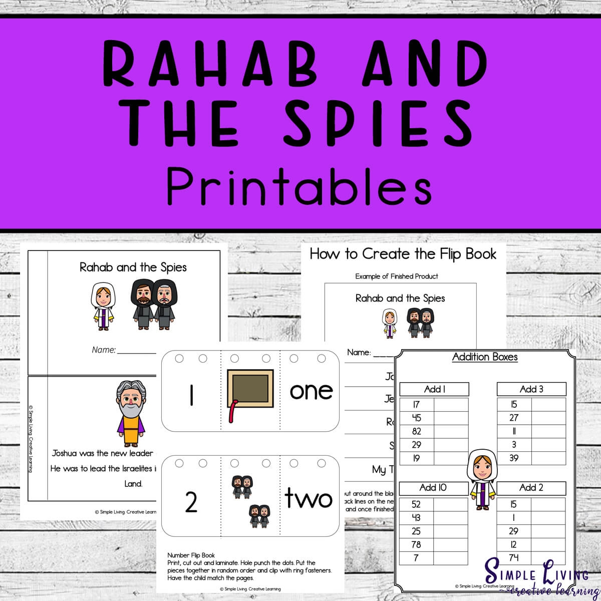 Rahab Bible Story Printable Crossword Puzzles