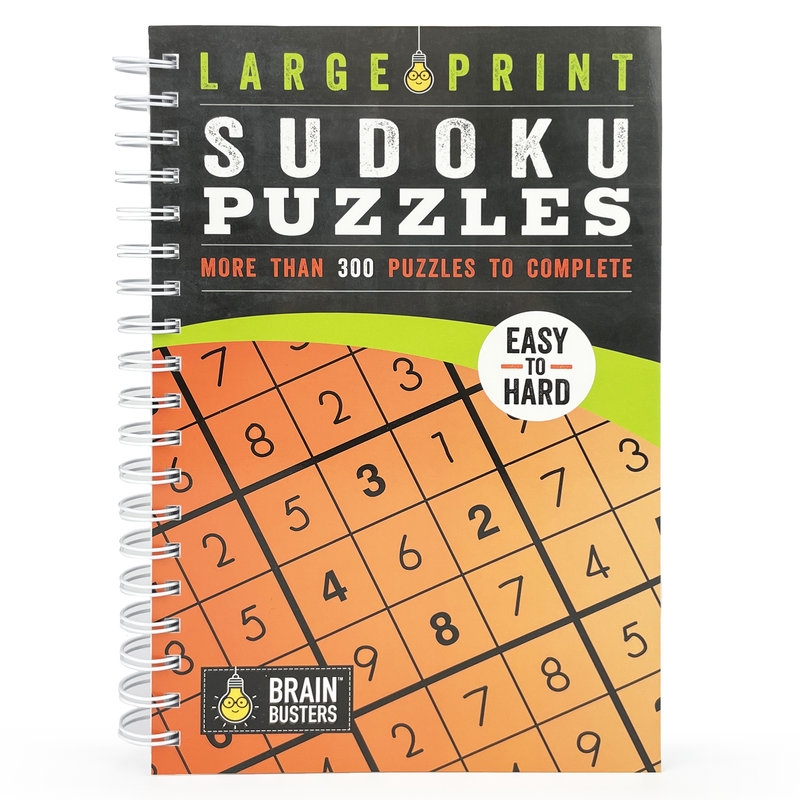 Raincoast Group Large Print Sudoku Puzzles Orange Raincoast Group Large Print Sudoku Puzzles Orange