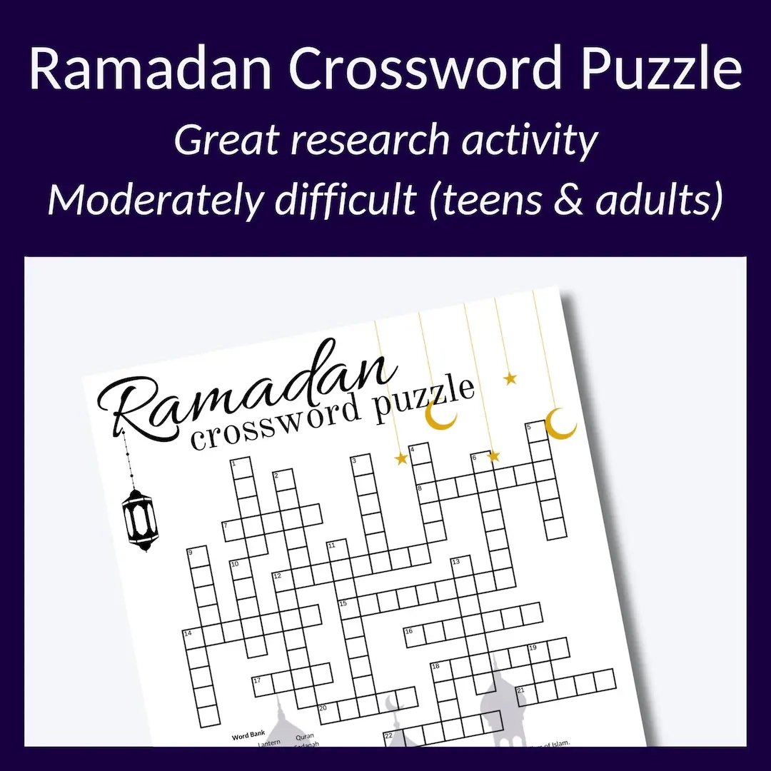Islamic Crossword Puzzles Printable Islamic Crossword Puzzles Printable