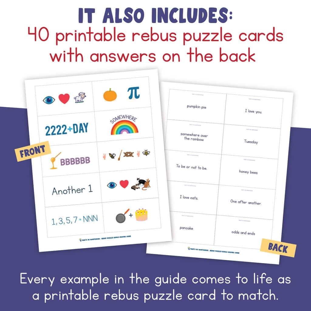 Rebus Puzzles For Kids A Comprehensive Riddle Solving Guide That s So Montessori Rebus Puzzles For Kids A Comprehensive Riddle Solving Guide That s So Montessori