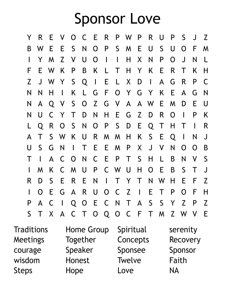 Recovery Crossword Puzzles Printable Recovery Crossword Puzzles Printable