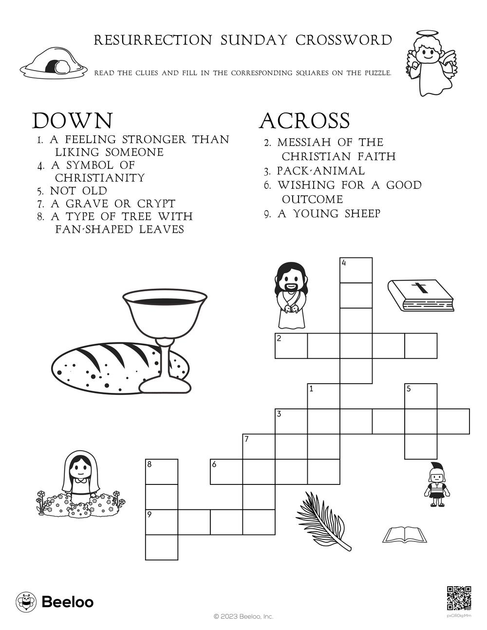 Resurrection Sunday Crossword Beeloo Printable Crafts And Activities For Kids Resurrection Sunday Crossword Beeloo Printable Crafts And Activities For Kids