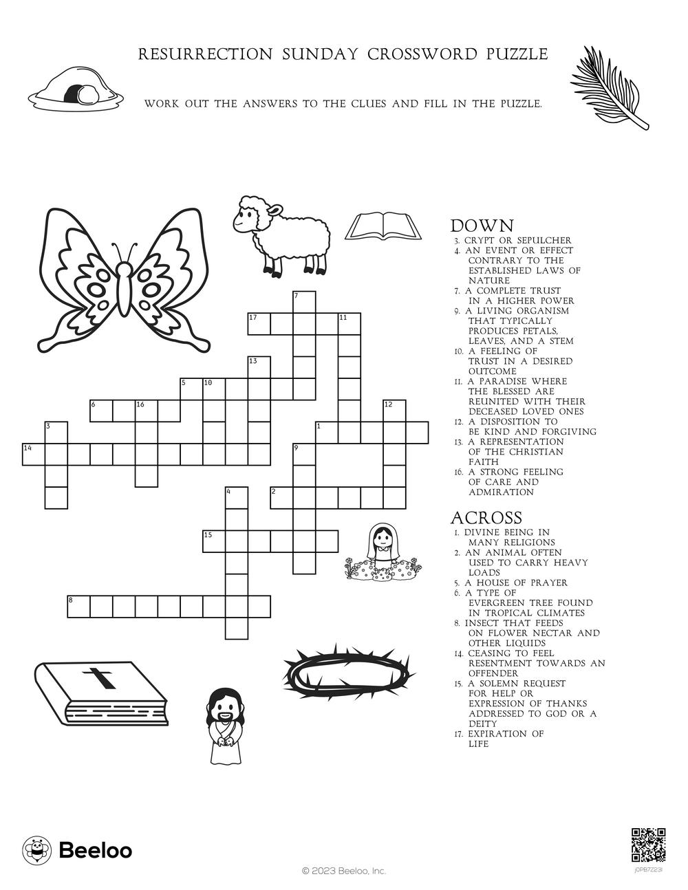 Resurrection Sunday Crossword Puzzle Beeloo Printable Crafts And Activities For Kids Resurrection Sunday Crossword Puzzle Beeloo Printable Crafts And Activities For Kids