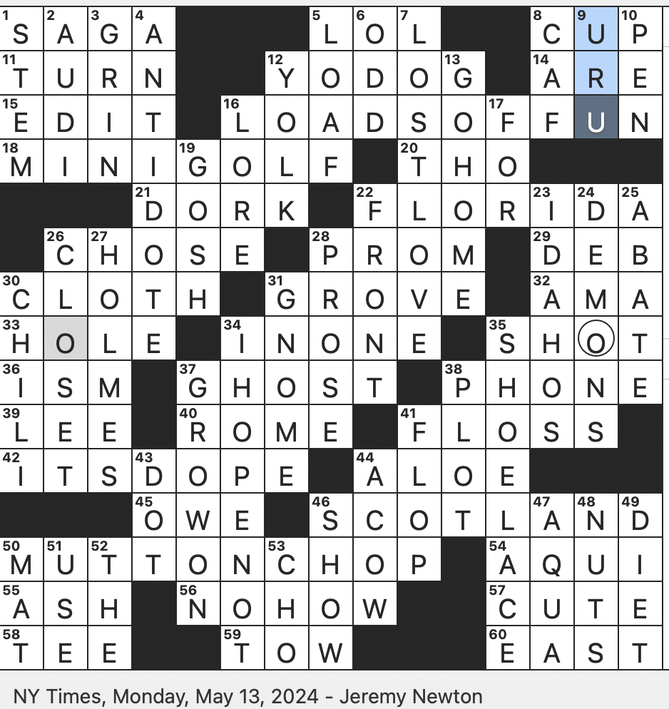 Rex Parker Does The NYT Crossword Puzzle Popular Pastime Played With Putters MON 5 13 24 Topic Of A Wistful Breakup Song Bearded Garden Figurine Washable Diaper Material Cut Rex Parker Does The NYT Crossword Puzzle Popular Pastime Played With Putters MON 5 13 24 Topic Of A Wistful Breakup Song Bearded Garden Figurine Washable Diaper Material Cut
