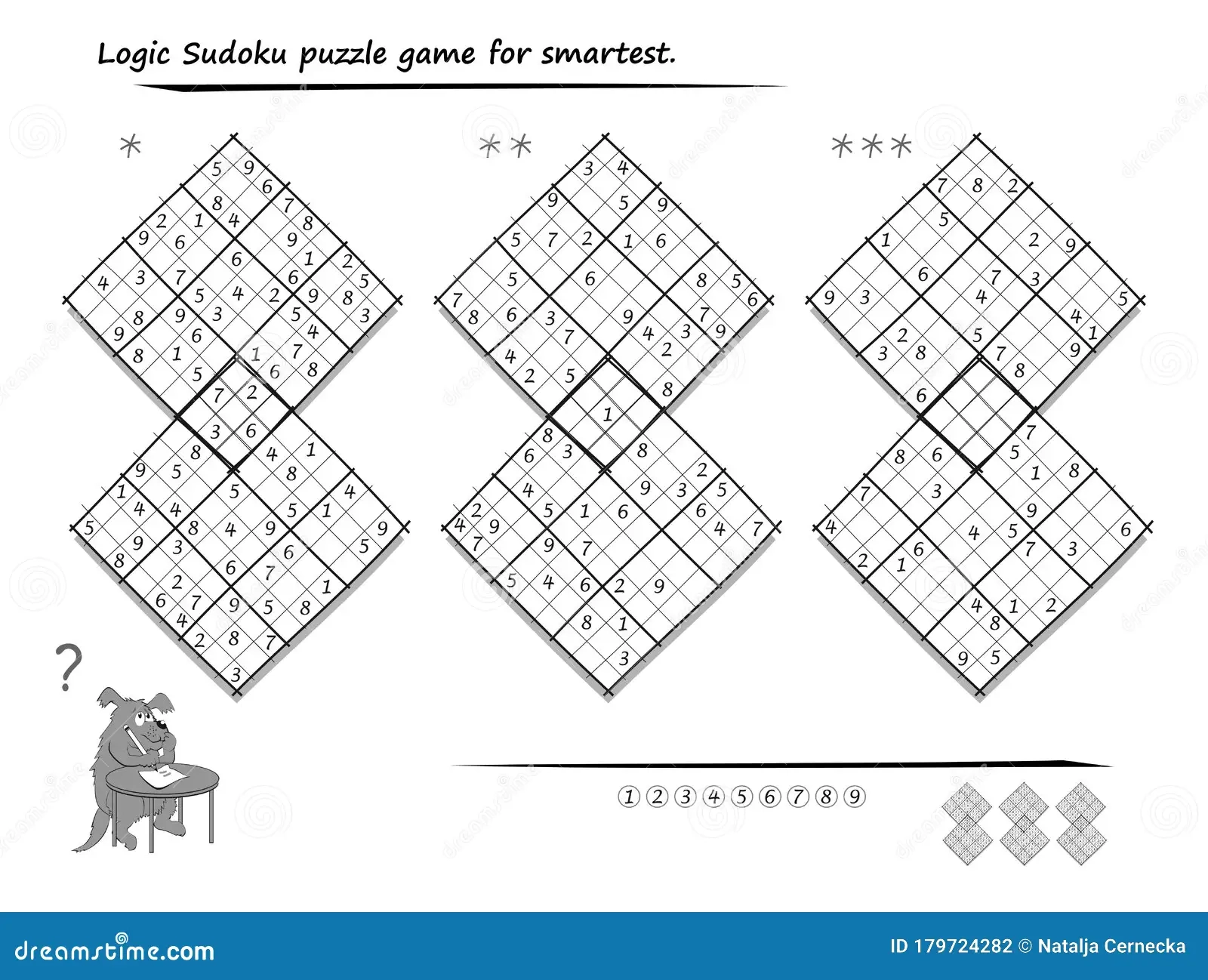 Set Of Diagonal Sudoku Puzzles 3 Difficulty Levels Logic Game For Children And Adults Stock Vector Illustration Of Maze Leisure 179724282 Set Of Diagonal Sudoku Puzzles 3 Difficulty Levels Logic Game For Children And Adults Stock Vector Illustration Of Maze Leisure 179724282
