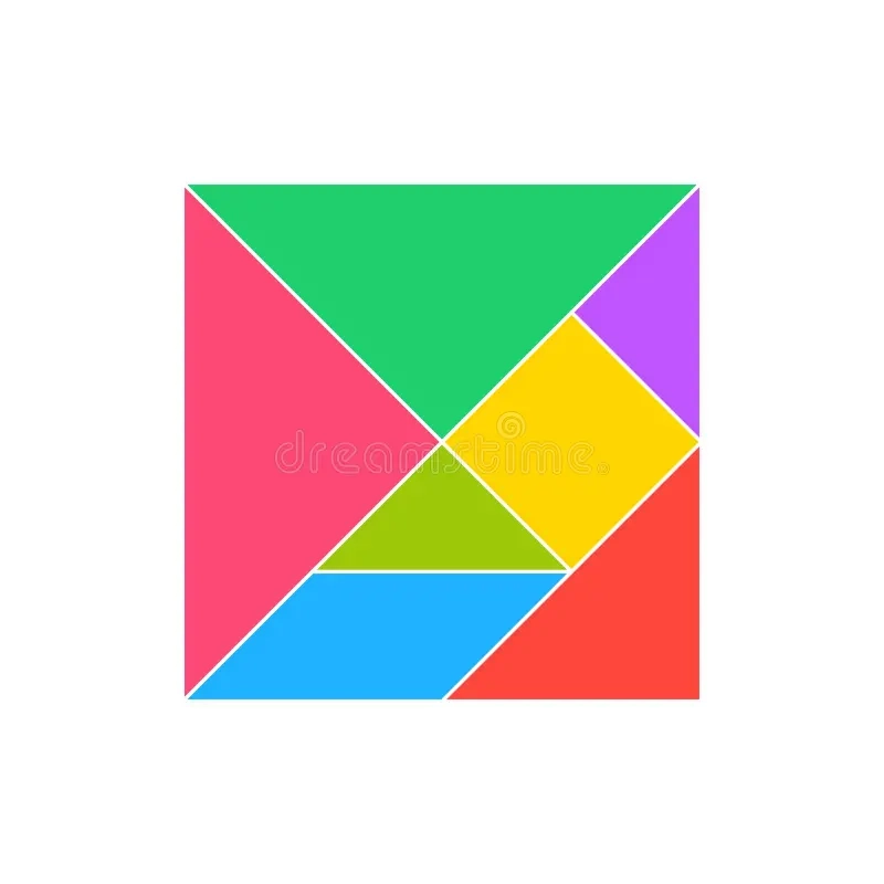 Set Vector Tangram Recorre Puzzles Geometric Set Vector Tangram Recorre Puzzles Geometric
