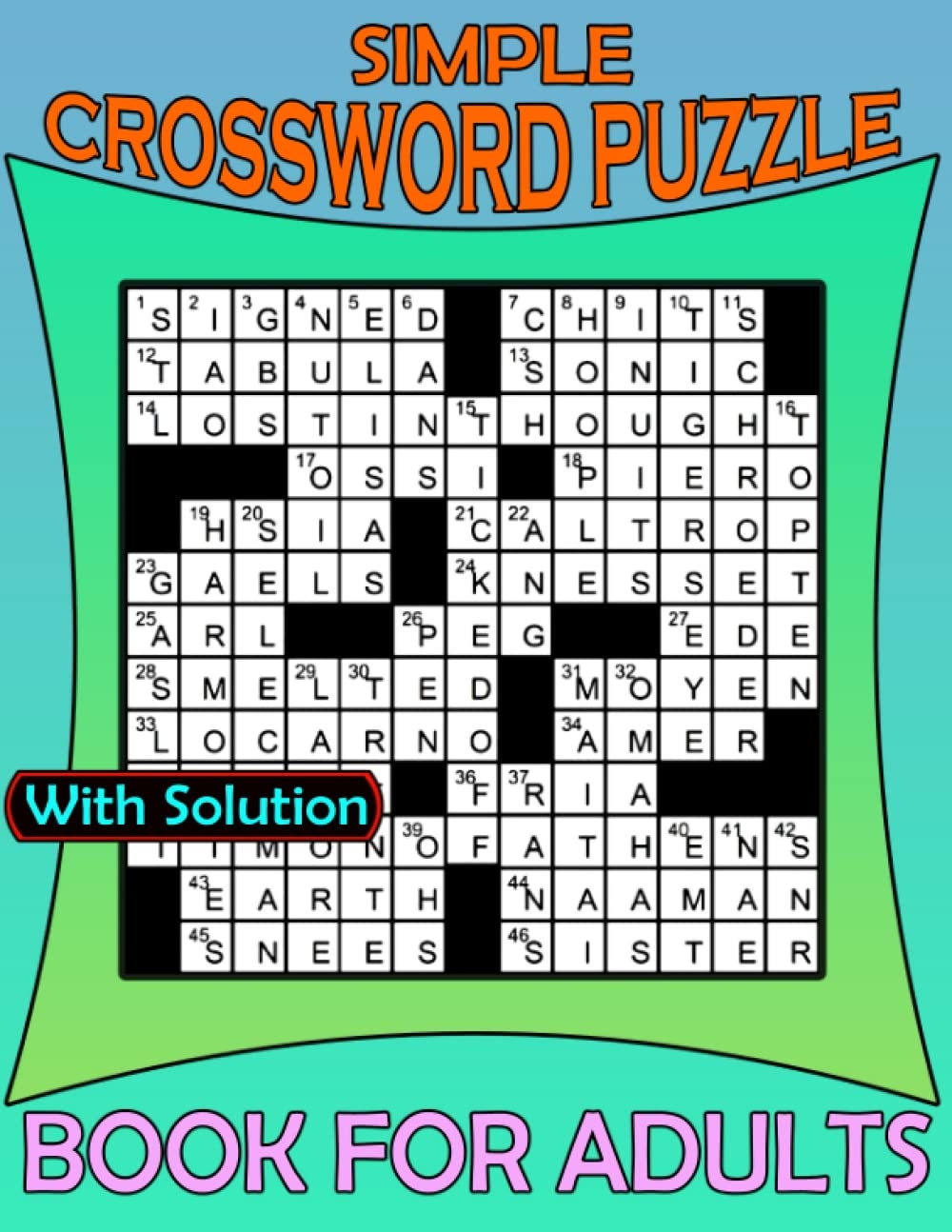 Simple Crossword Puzzle Book For Adults Large Print Crossword Puzzles With Solution For Adults Seniors Easy Crossword Book For Puzzles Lovers 100 Pages Finkel Florian 9798374673357 Amazon Books