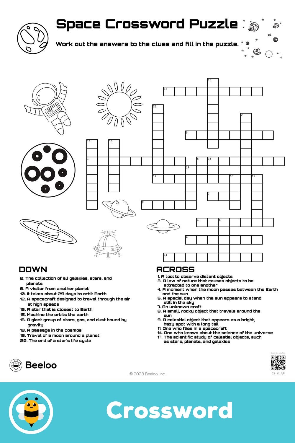 Space Crossword Puzzle Space Crossword Puzzle