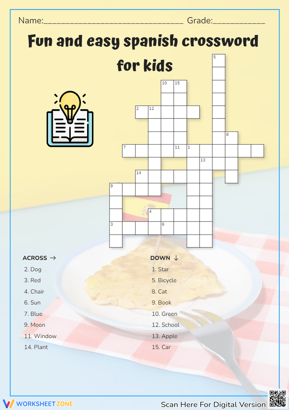 Spanish Printable Crossword Puzzles Spanish Printable Crossword Puzzles