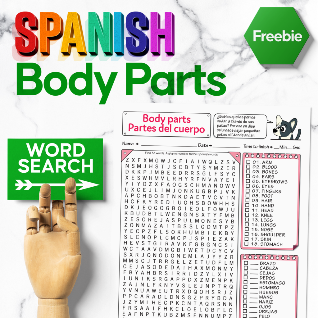 Spanish Word Search Body Parts Can You Find All The Body Parts Spanish Word Search Body Parts Can You Find All The Body Parts