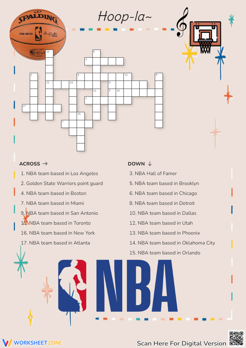 Nba Crossword Puzzles Printable Nba Crossword Puzzles Printable