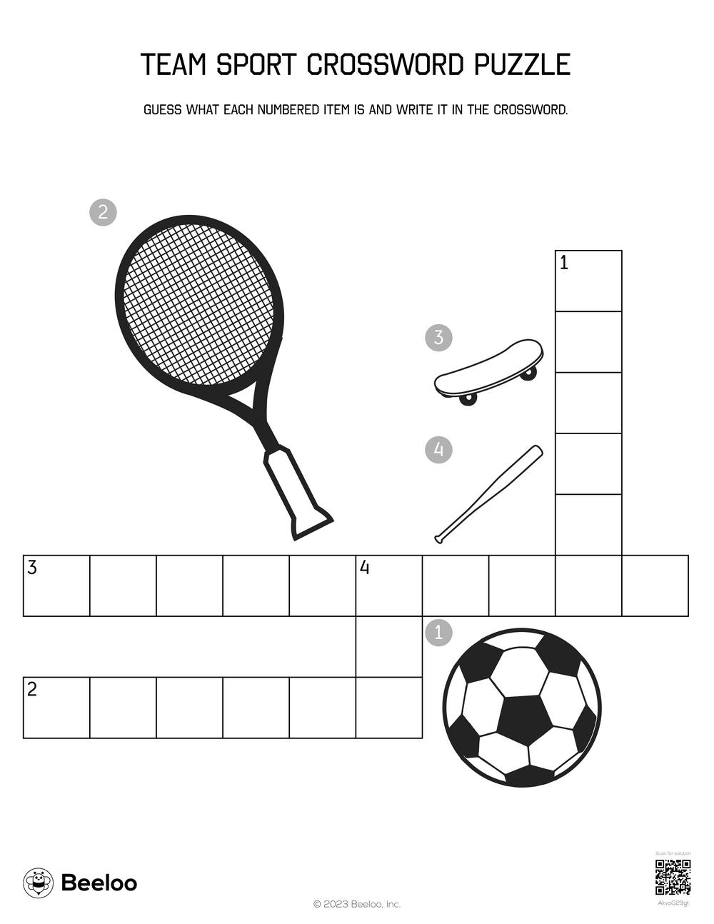 Printable Sports Crossword Puzzles Printable Sports Crossword Puzzles
