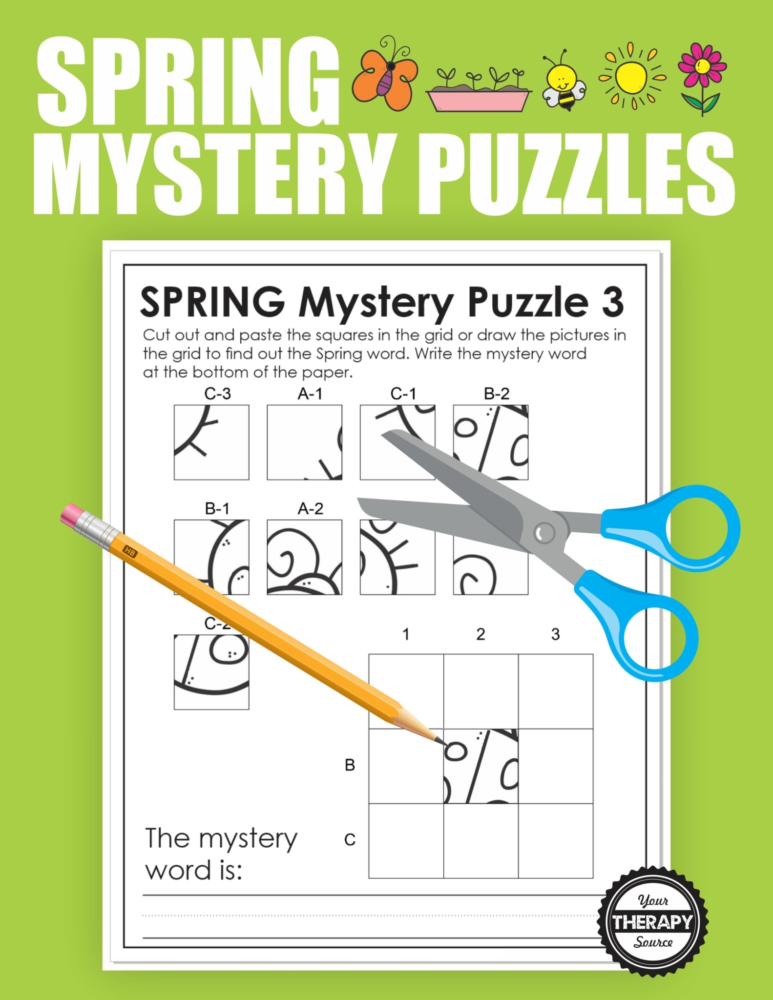 Spring Puzzles Printable Your Therapy Source Spring Puzzles Printable Your Therapy Source