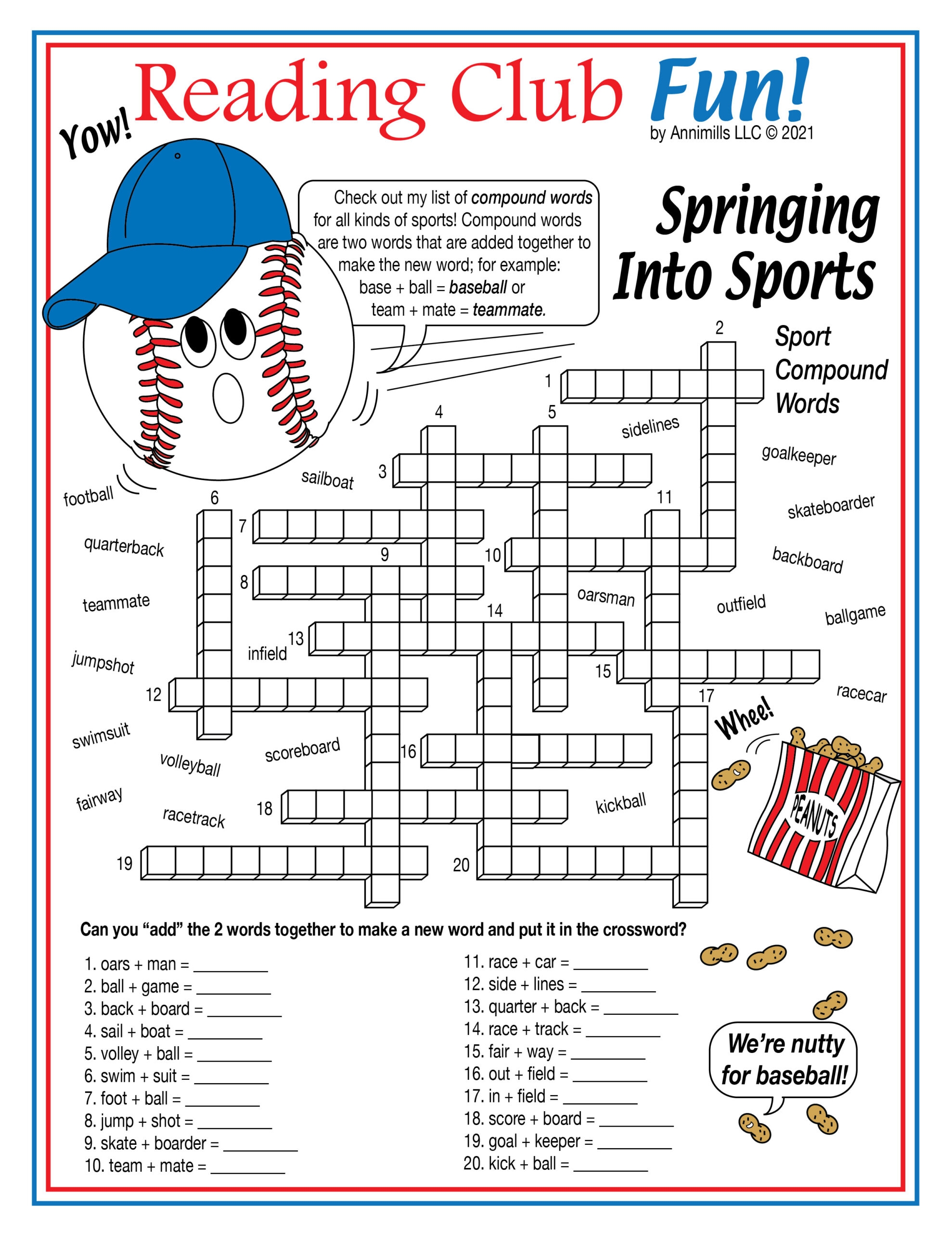 Sports Themed Printable Crossword Puzzles Sports Themed Printable Crossword Puzzles